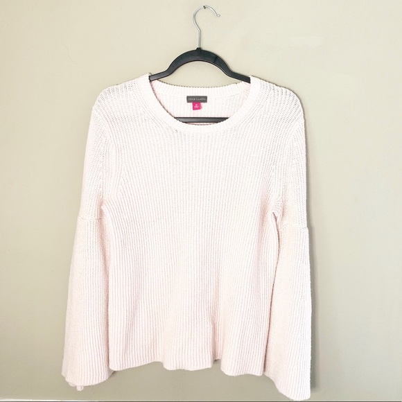 Vince Camuto Ribbed Bell Sleeve Sweater - Picture 2 of 5